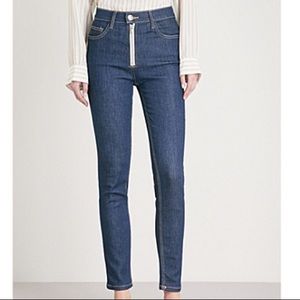 NWT Current Elliott skinny jeans w accent zip/ 24